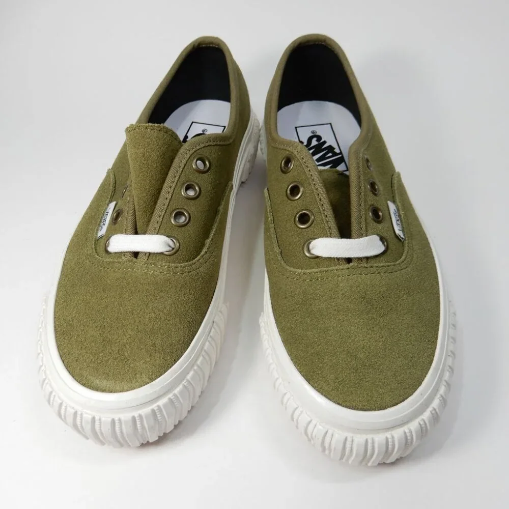 VANS Authentic 44 Lug DX Anaheim Shoes Skate Sneaker Size 6 Olive Green NEW - Picture 3 of 10